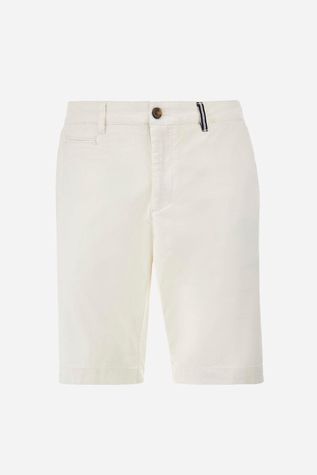 La Martina Regular Fit Shorts in Cotton Mix -  YMB008-TW417- Concorde Fashion#color_white-00002