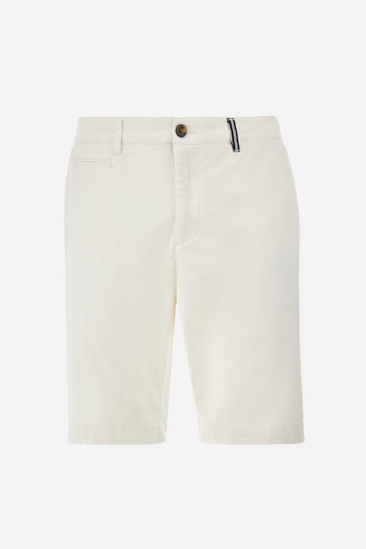 La Martina Regular Fit Shorts in Cotton Mix -  YMB008-TW417- Concorde Fashion#color_white-00002
