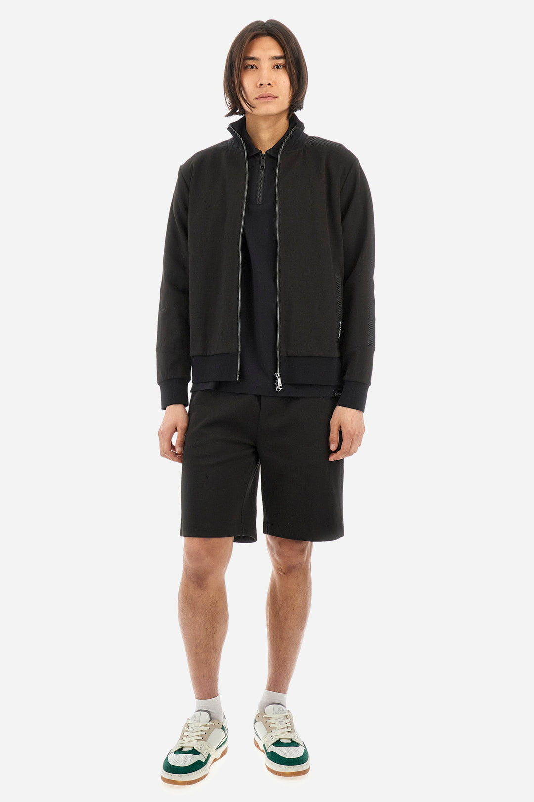 La Martina Regular Fit Shorts in Cotton Mix -  YMB010-FP571- Concorde Fashion#color_black-09999