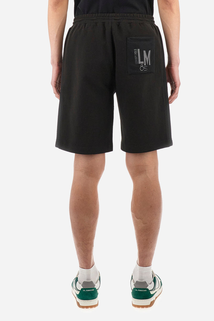 La Martina Regular Fit Shorts in Cotton Mix -  YMB010-FP571- Concorde Fashion#color_black-09999