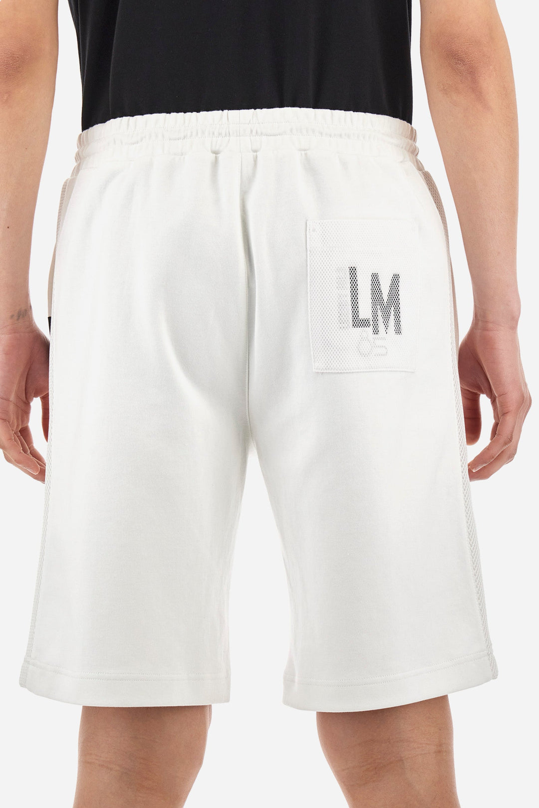 La Martina Regular Fit Shorts in Cotton Mix -  YMB010-FP571- Concorde Fashion#color_white-00001