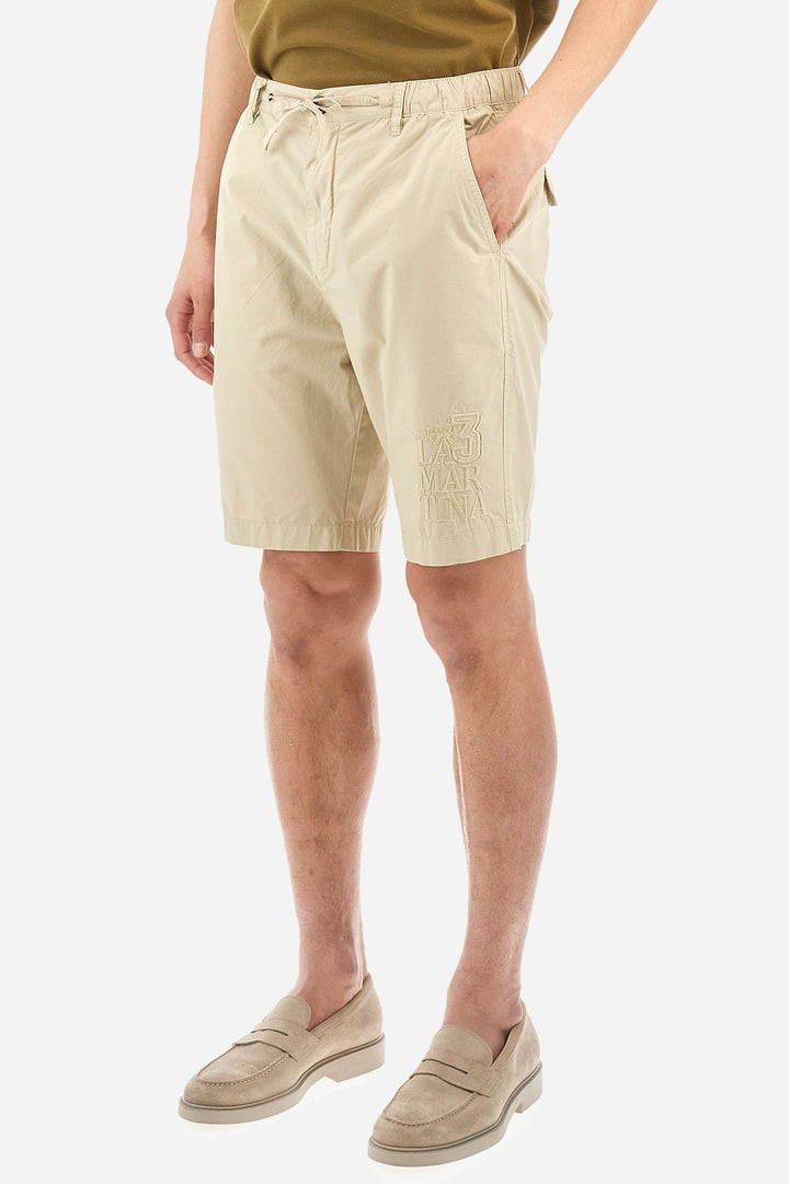 La Martina Regular Fit Shorts in Cotton -  YMB301-PP688- Concorde Fashion#color_green-04022