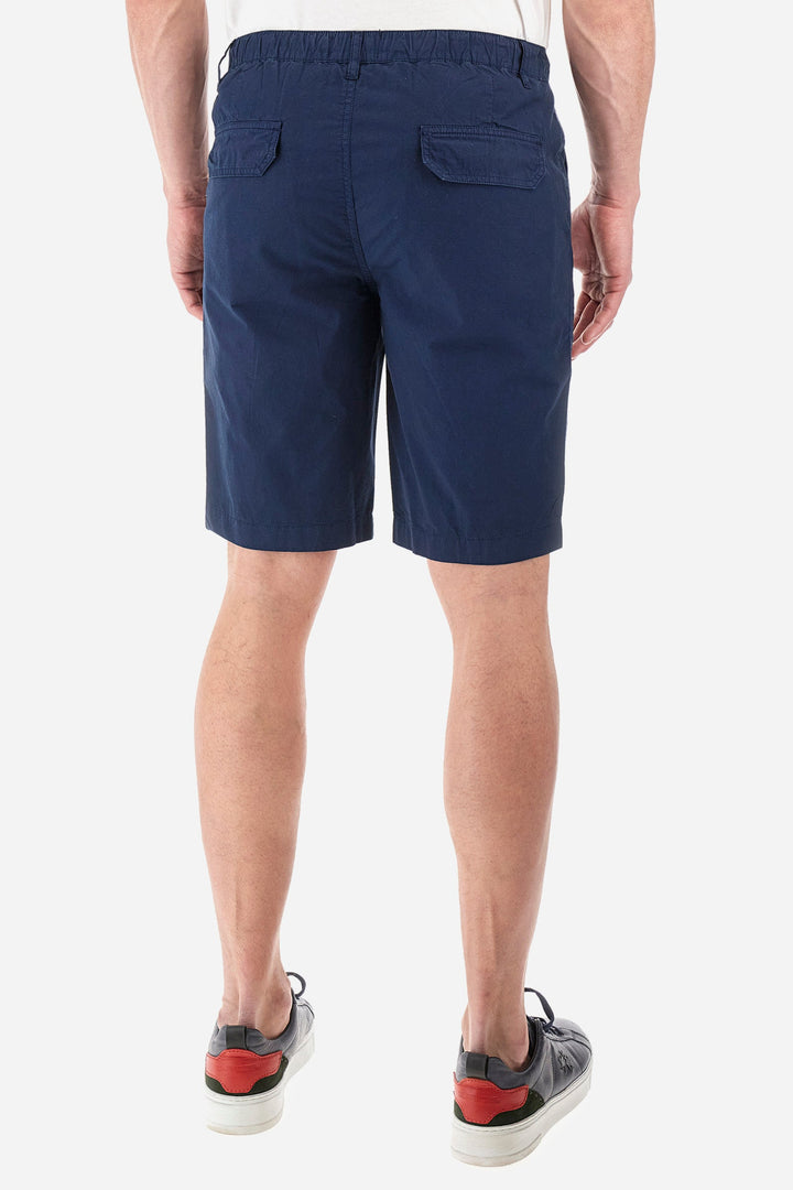 La Martina Regular Fit Shorts in Cotton -  YMB301-PP688- Concorde Fashion#color_navy-07017