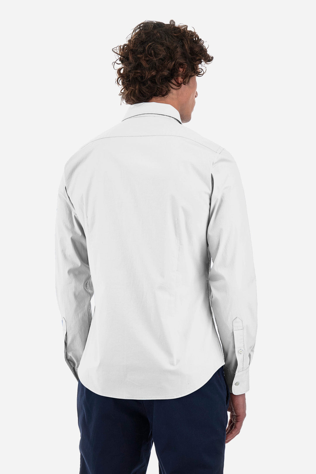 La Martina Regular Fit Casual Shirts in Cotton Mix -  YMC002-PP483- Concorde Fashion#color_white-00001