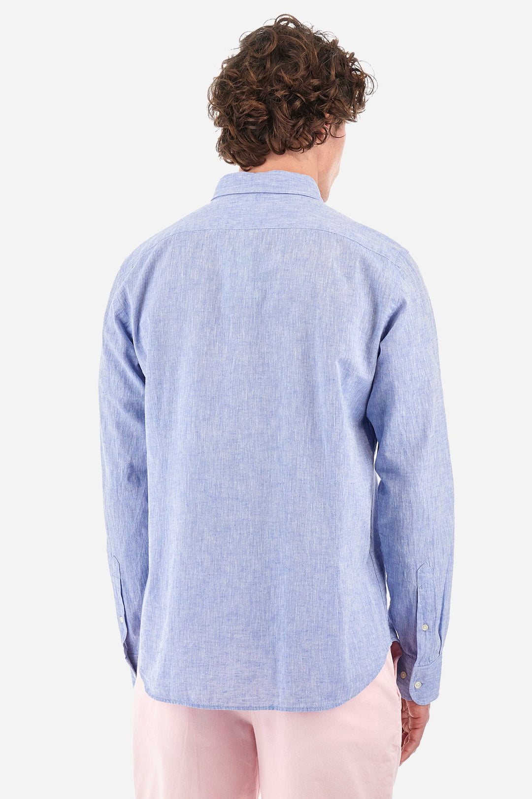 La Martina Regular Fit Casual Shirts in Cotton Mix -  YMC006-TL072- Concorde Fashion#color_blue-07032