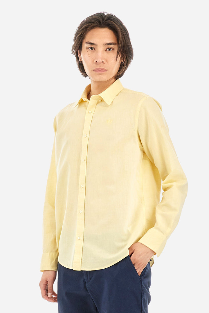 La Martina Regular Fit Casual Shirts in Cotton Mix -  YMC006-TL072- Concorde Fashion#color_gold-02101