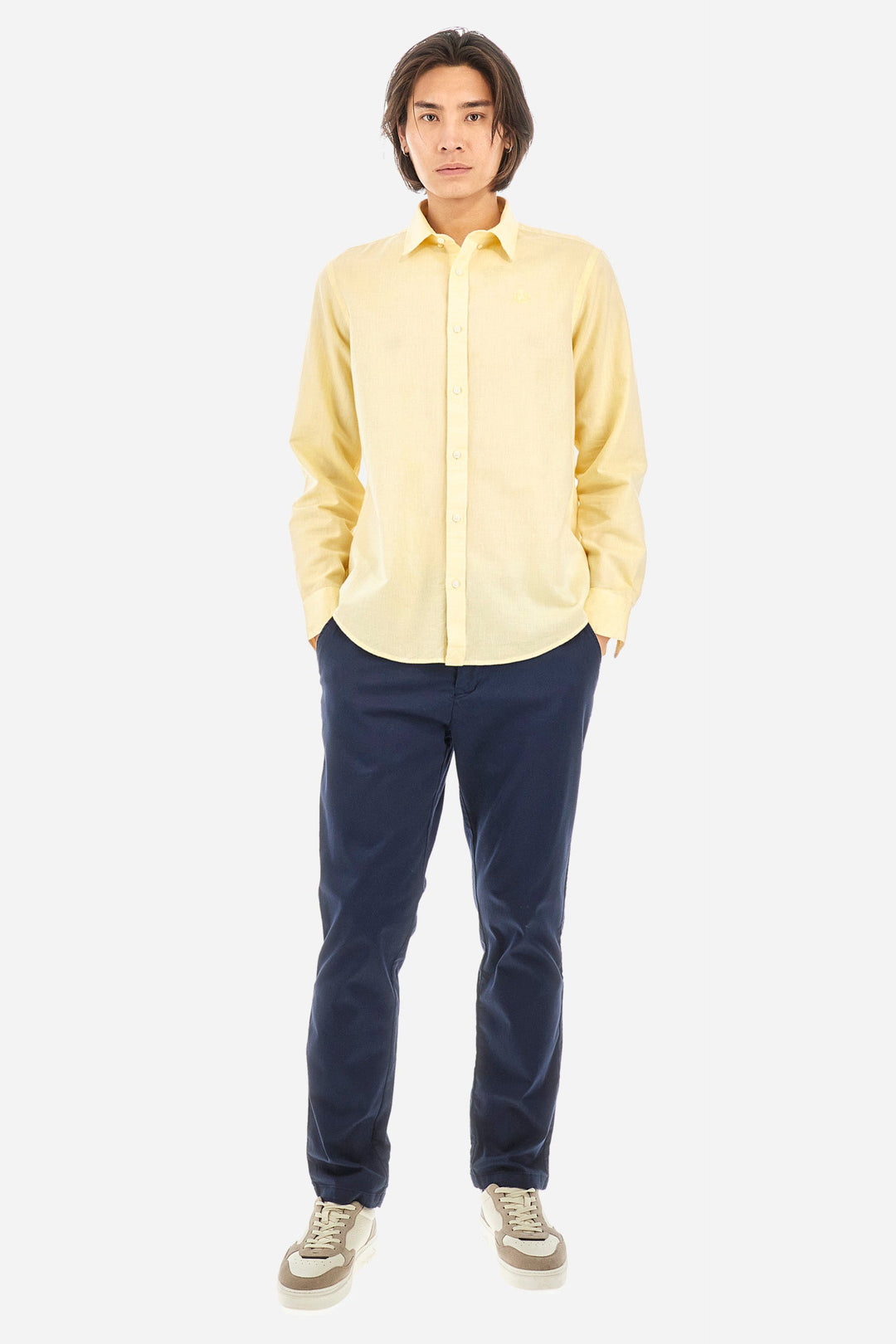 La Martina Regular Fit Casual Shirts in Cotton Mix -  YMC006-TL072- Concorde Fashion#color_gold-02101