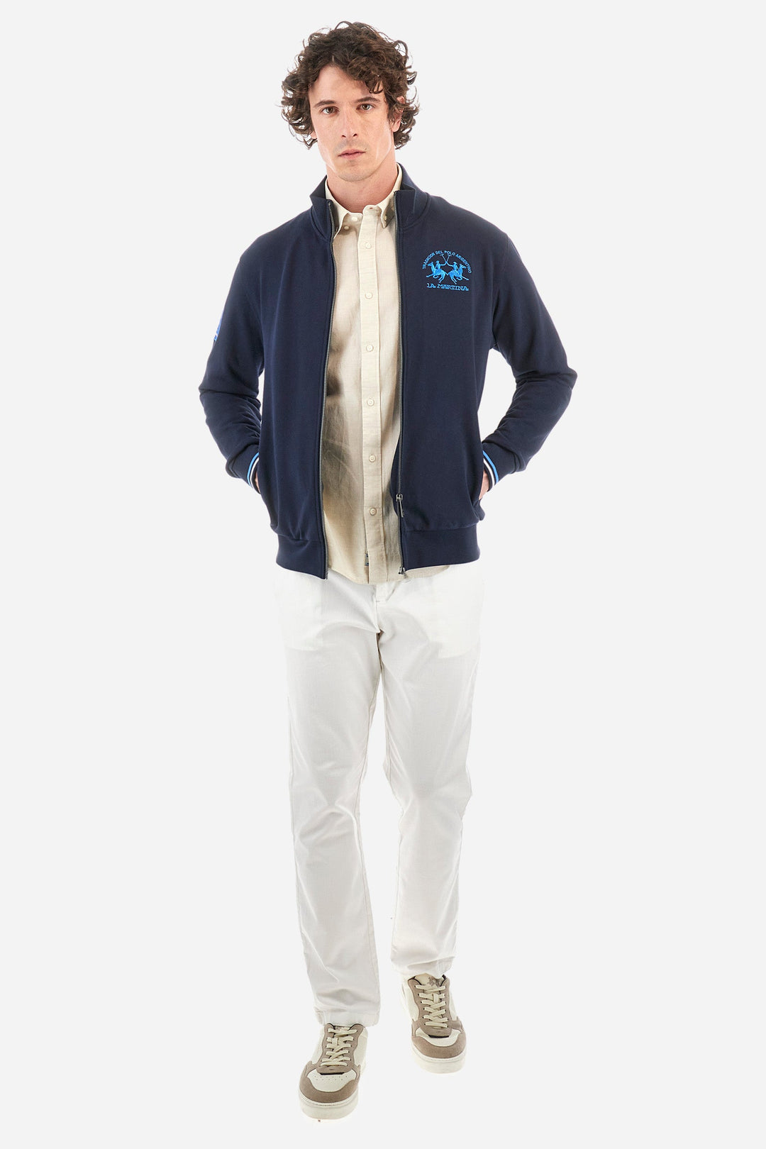 La Martina Regular Fit Casual Shirts in Cotton Mix -  YMC006-TL072- Concorde Fashion#color_grey-04114