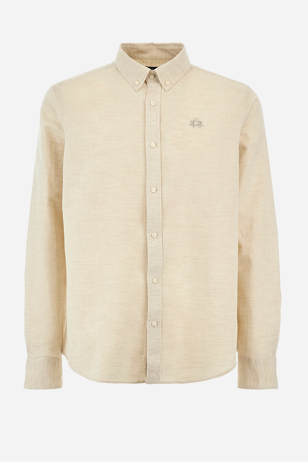 La Martina Regular Fit Casual Shirts in Cotton Mix -  YMC006-TL072- Concorde Fashion#color_grey-04114