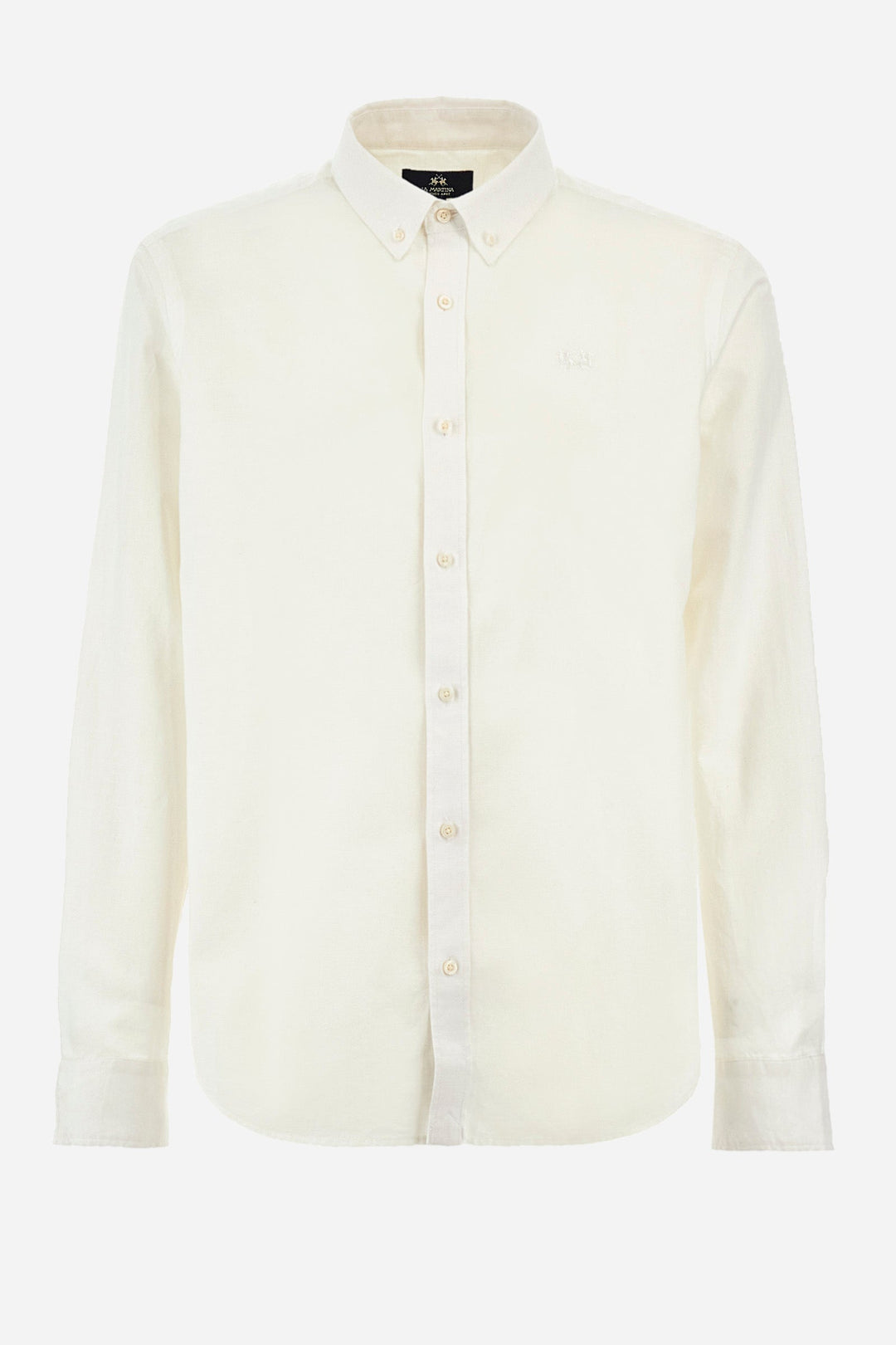 La Martina Regular Fit Casual Shirts in Cotton Mix -  YMC006-TL072- Concorde Fashion#color_white-00001