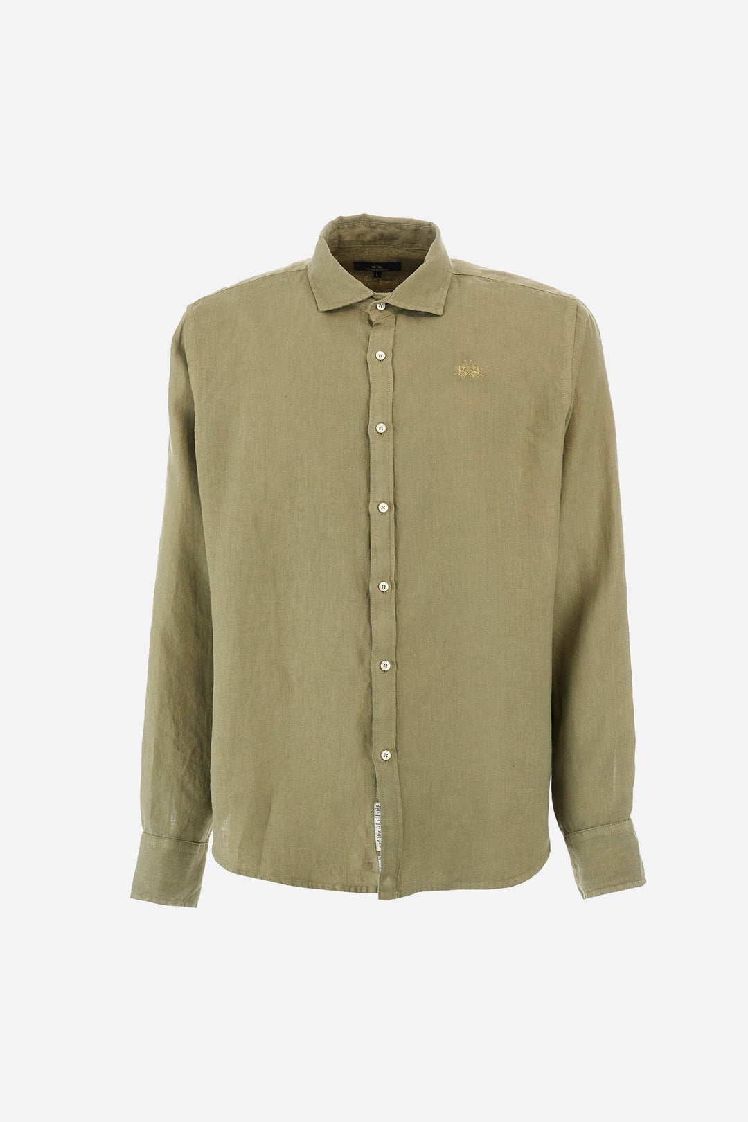 La Martina Regular Fit Casual Shirts in Linen -  YMC007-TL319- Concorde Fashion#color_grey-03034
