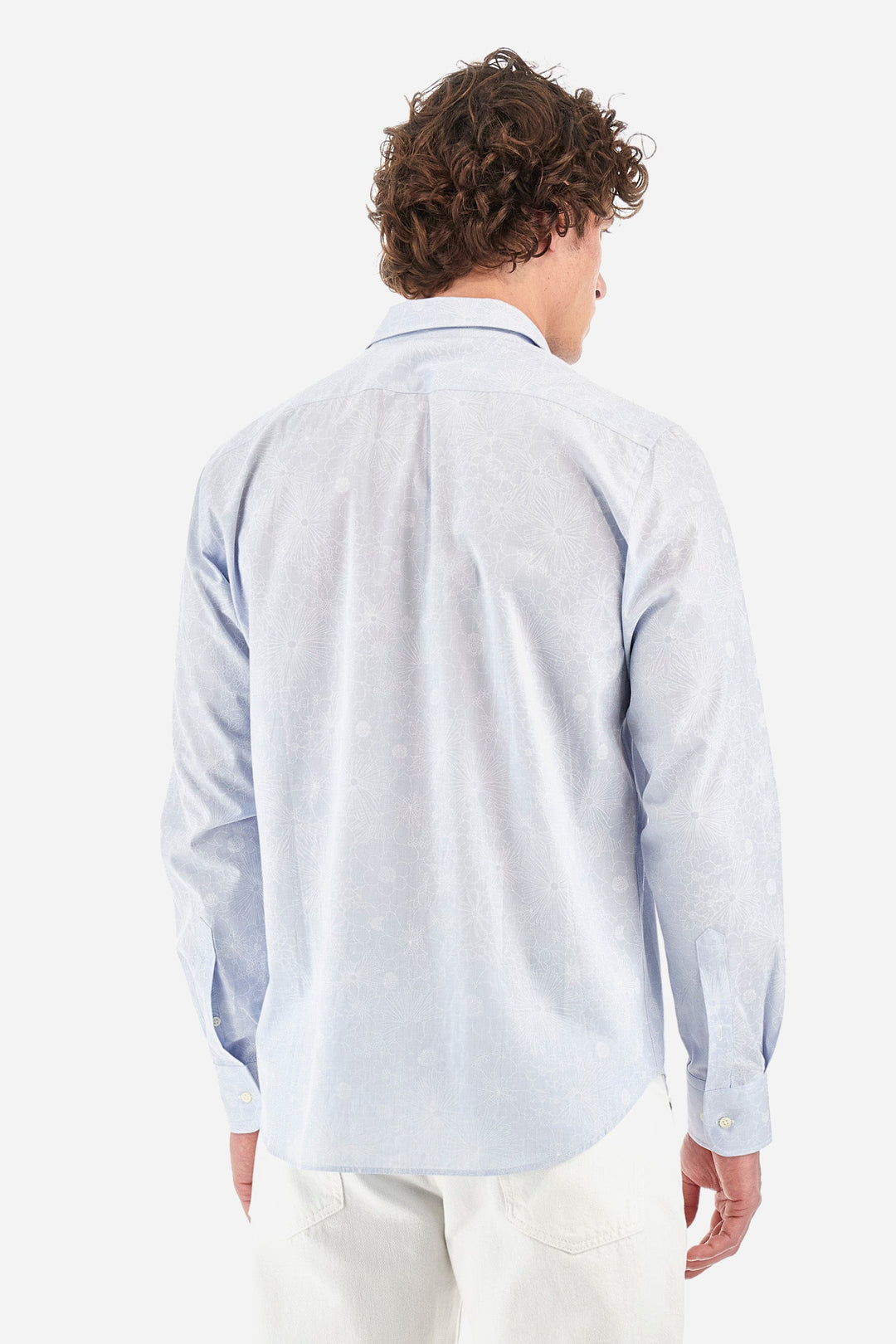 La Martina Regular Fit Casual Shirts in Cotton -  YMC013-PP693- Concorde Fashion#color_blue-f7057