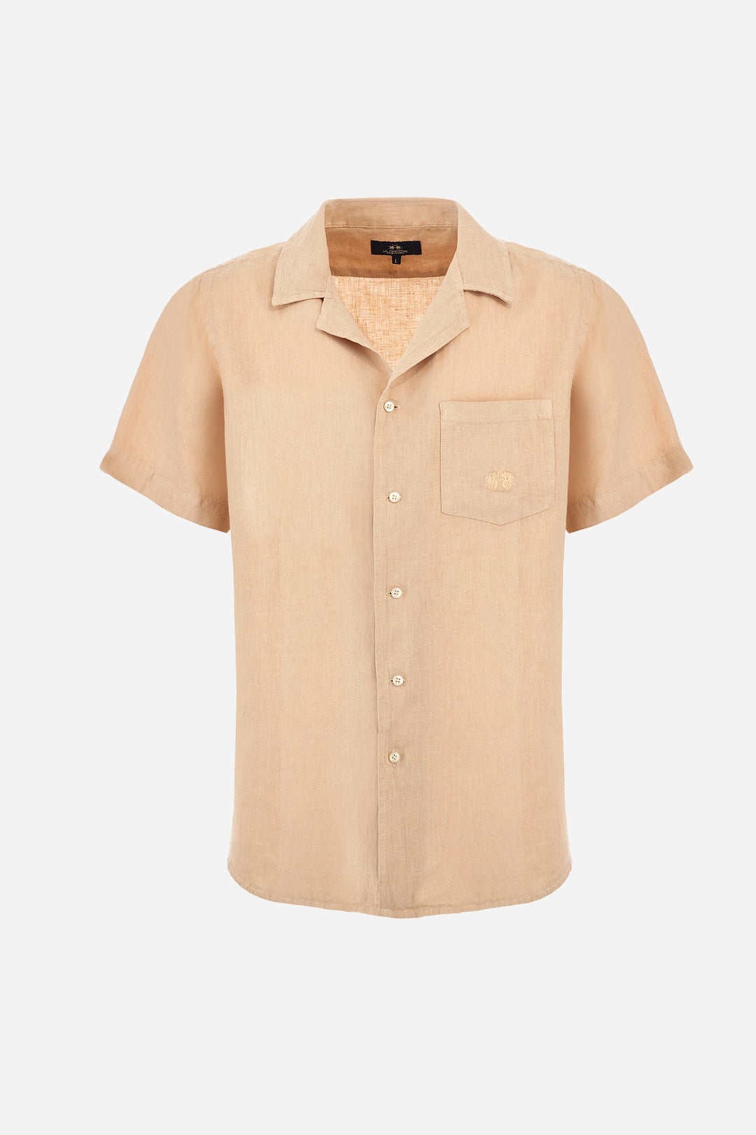 La Martina Regular Fit Casual Shirts in Linen -  YMC025-TL319- Concorde Fashion#color_green-04022