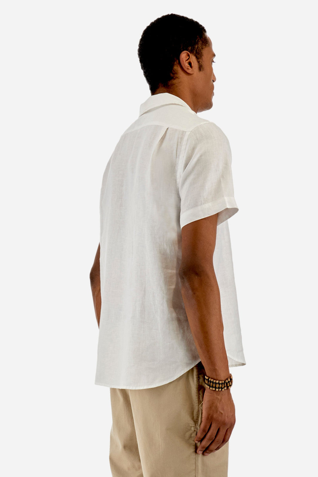 La Martina Regular Fit Casual Shirts in Linen -  YMC025-TL319- Concorde Fashion#color_white-00001