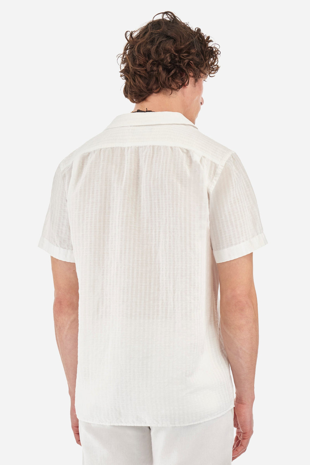 La Martina Regular Fit Casual Shirts in Cotton Mix -  YMC029-CV044- Concorde Fashion#color_white-00001