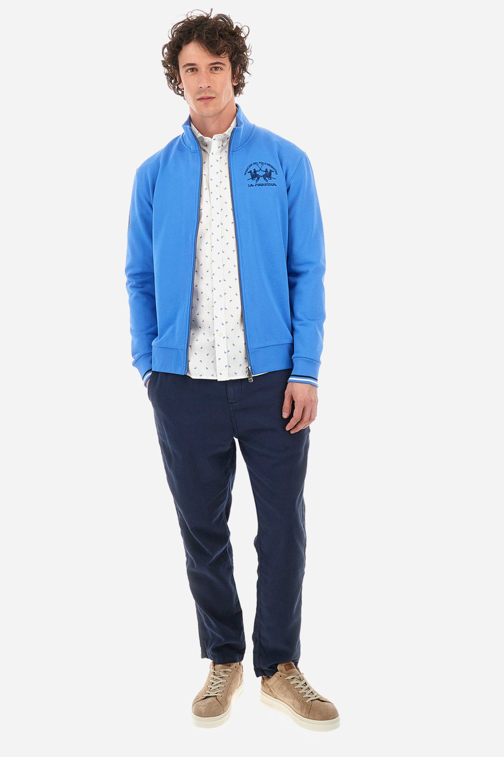 La Martina Regular Fit Casual Shirts in Cotton -  YMC030-PP690- Concorde Fashion#color_white-f0051