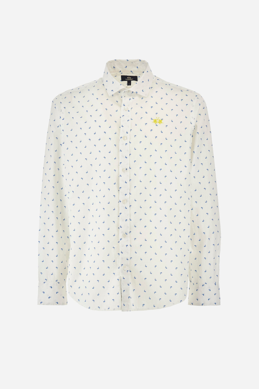 La Martina Regular Fit Casual Shirts in Cotton -  YMC030-PP690- Concorde Fashion#color_white-f0051
