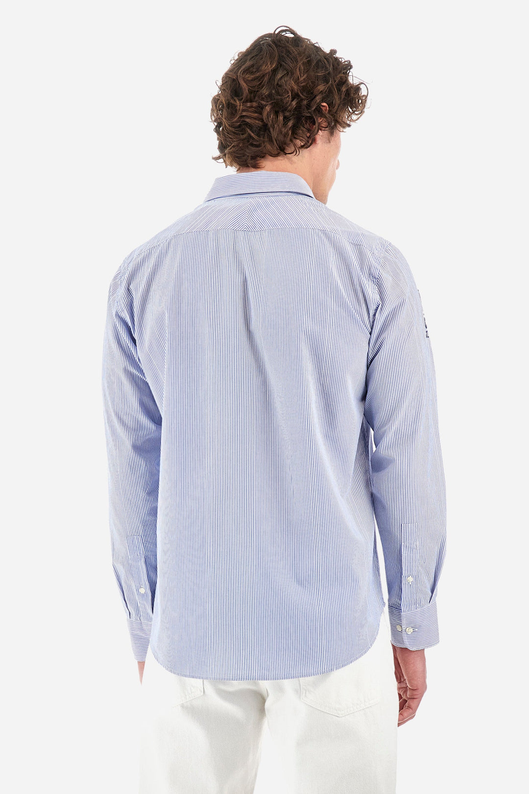 La Martina Regular Fit Casual Shirts in Cotton -  YMC308-PP679- Concorde Fashion#color_blue-s7266