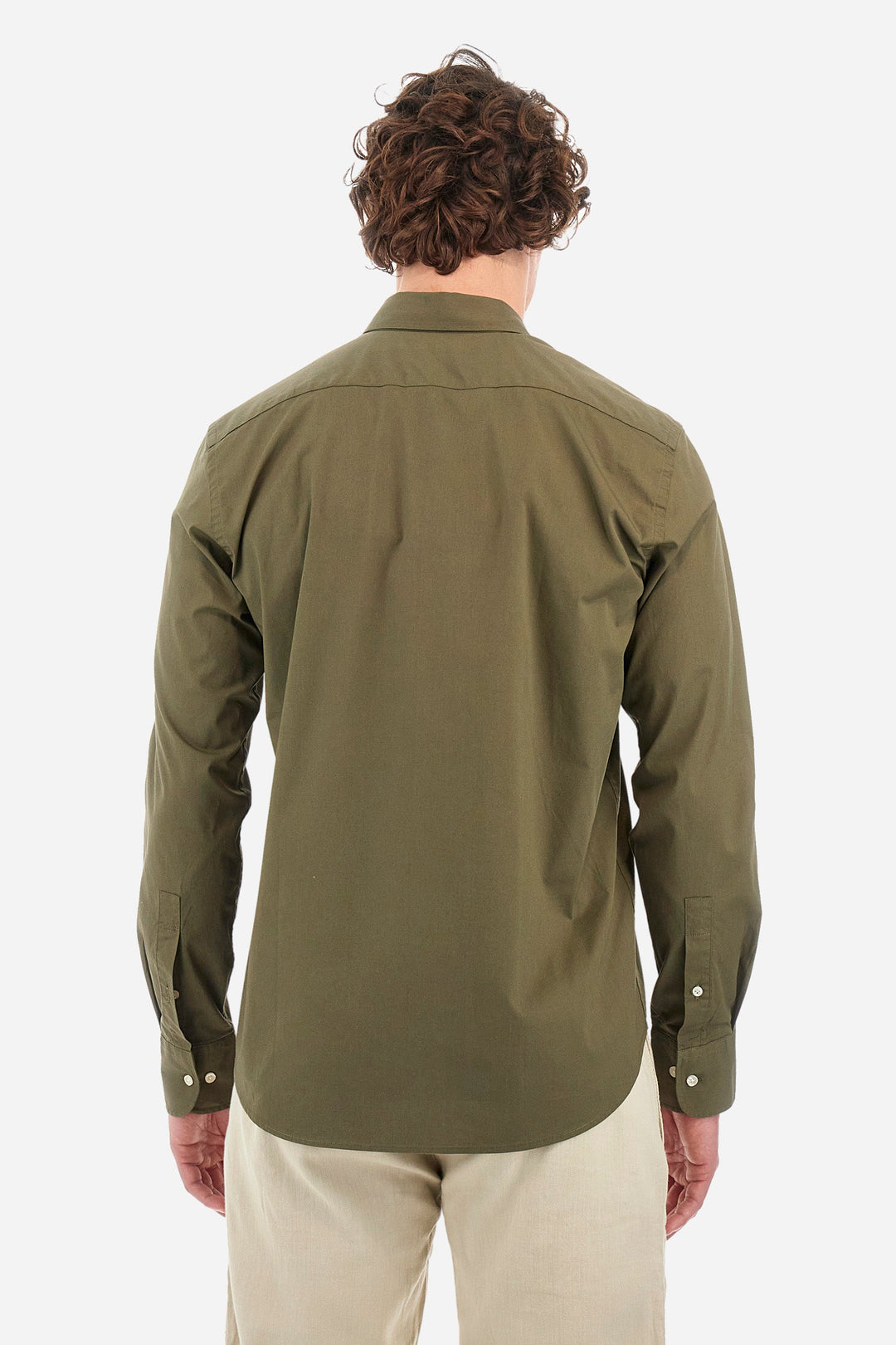 La Martina Regular Fit Casual Shirts in Cotton Mix -  YMCG01-PP483- Concorde Fashion#color_green-03197