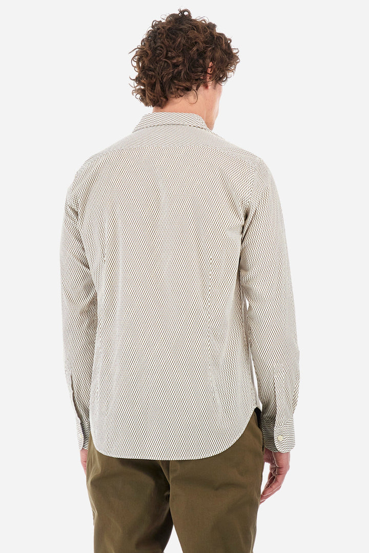 La Martina Regular Fit Casual Shirts in Cotton -  YMCG02-PP685- Concorde Fashion#color_white-f0714