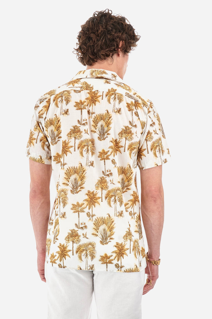 La Martina Regular Fit Casual Shirts in Cotton -  YMCG03-PP684- Concorde Fashion#color_gold-f2077