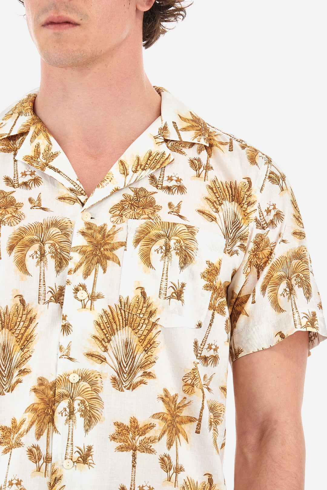 La Martina Regular Fit Casual Shirts in Cotton -  YMCG03-PP684- Concorde Fashion#color_gold-f2077