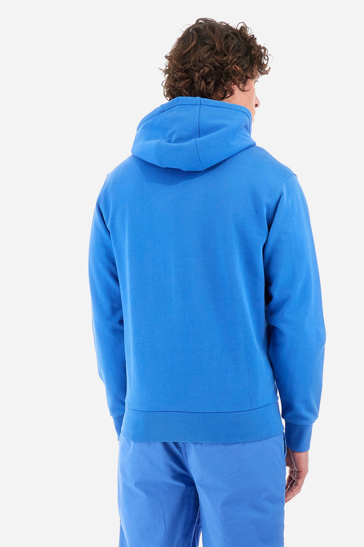 La Martina Regular Fit Hoodies in Cotton -  YMF010-FP568- Concorde Fashion#color_blue-07205