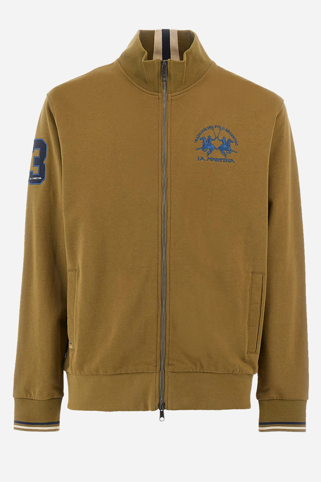 La Martina Regular Fit Sweatshirts in Cotton -  YMF300-FP568- Concorde Fashion#color_green-03197