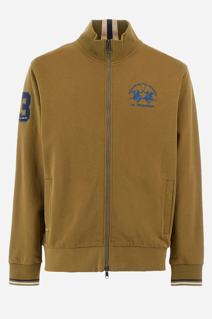 La Martina Regular Fit Sweatshirts in Cotton -  YMF300-FP568- Concorde Fashion#color_green-03197