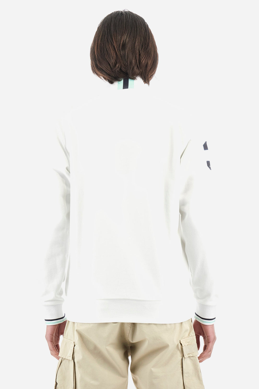 La Martina Regular Fit Sweatshirts in Cotton -  YMF300-FP568- Concorde Fashion#color_white-00001