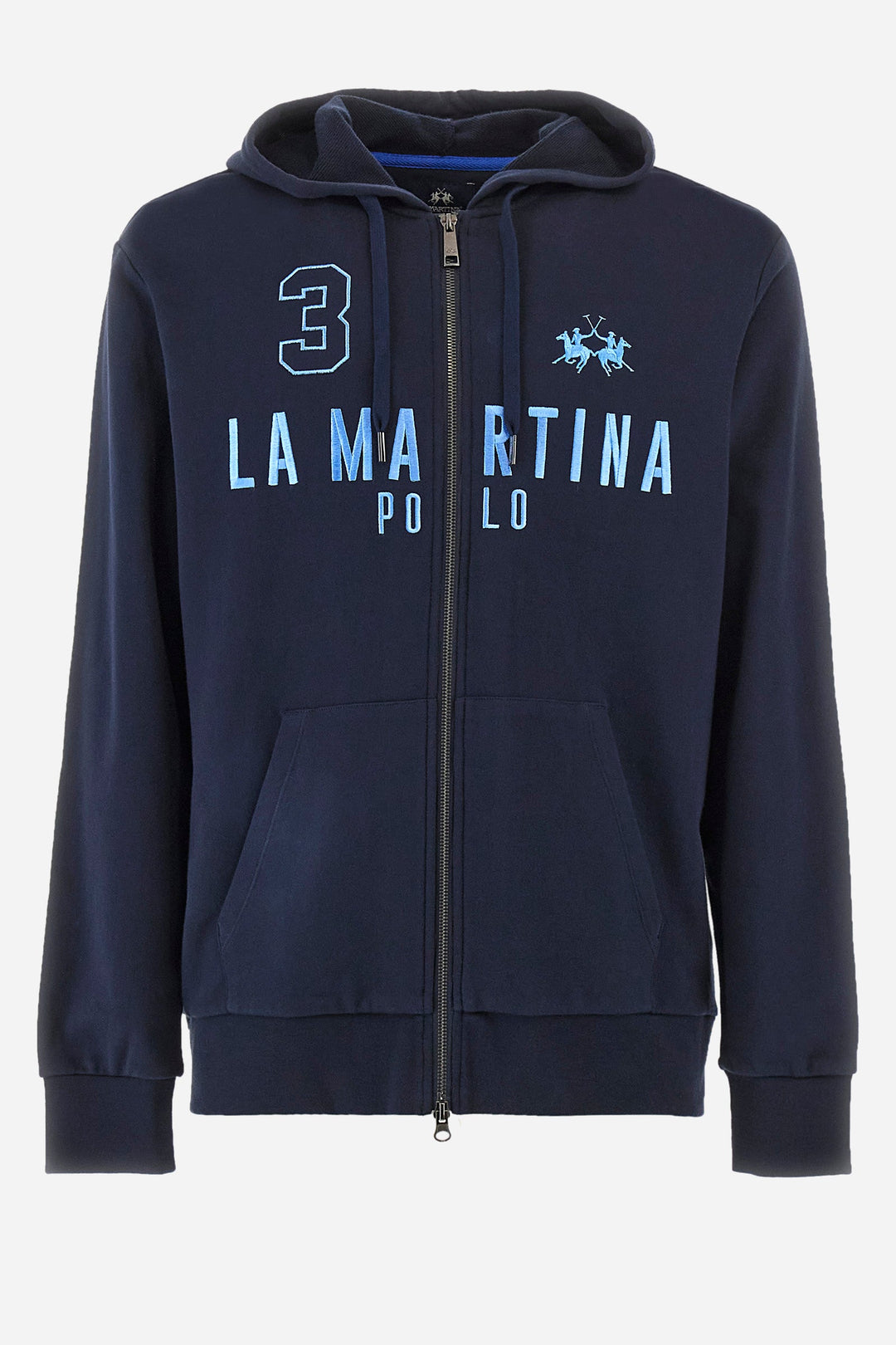 La Martina Regular Fit Hoodies in Cotton -  YMF305-FP568- Concorde Fashion#color_navy-07017