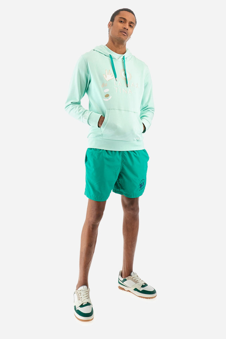 La Martina Regular Fit Hoodies in Cotton -  YMF309-FP568- Concorde Fashion#color_green-07163
