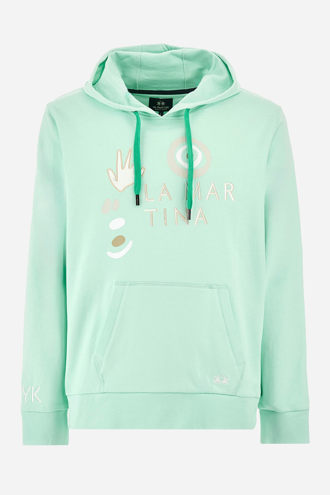 La Martina Regular Fit Hoodies in Cotton -  YMF309-FP568- Concorde Fashion#color_green-07163