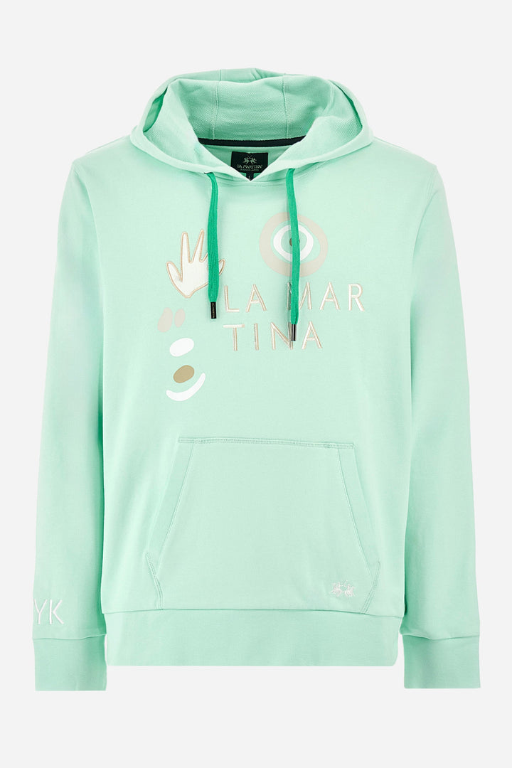 La Martina Regular Fit Hoodies in Cotton -  YMF309-FP568- Concorde Fashion#color_green-07163