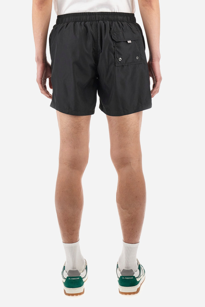 La Martina Regular Fit Shorts in Polyester -  YMM001-PA023- Concorde Fashion#color_black-09999