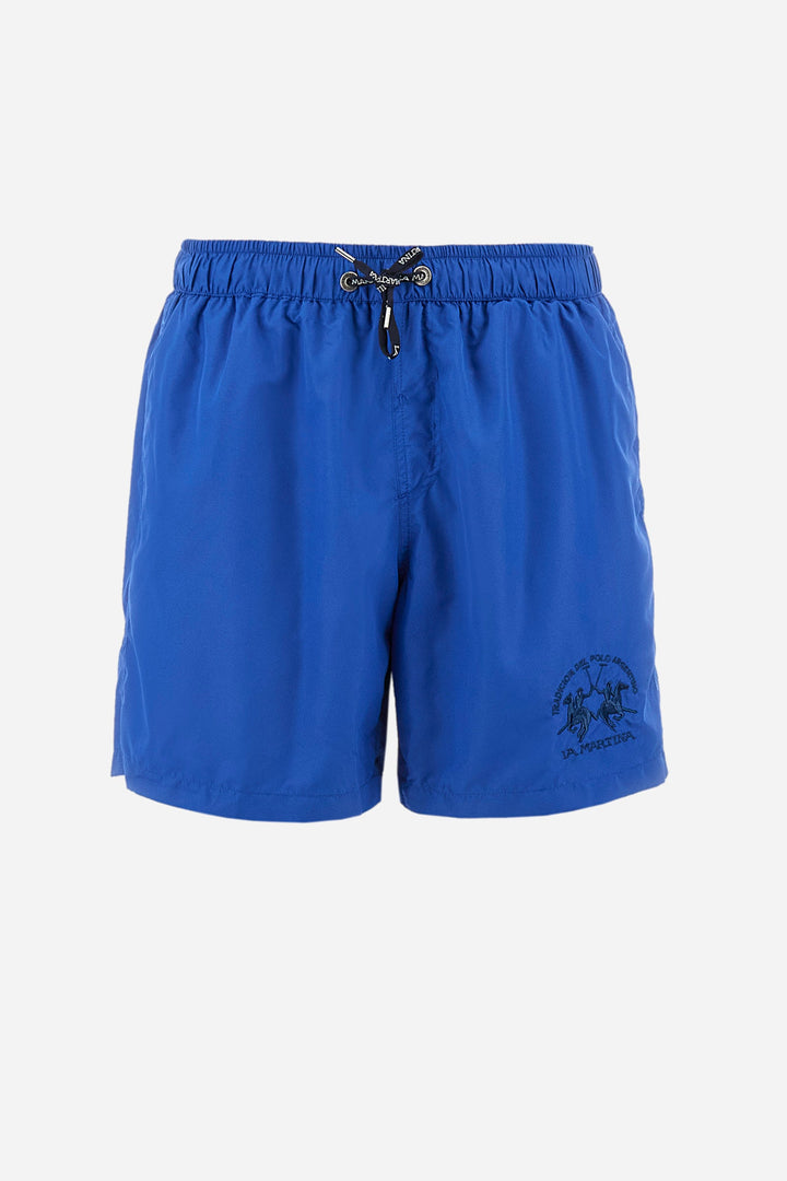 La Martina Regular Fit Shorts in Polyester -  YMM001-PA023- Concorde Fashion#color_blue-07073