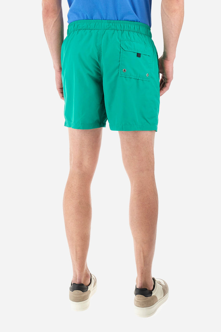 La Martina Regular Fit Shorts in Polyester -  YMM001-PA023- Concorde Fashion#color_green-03123