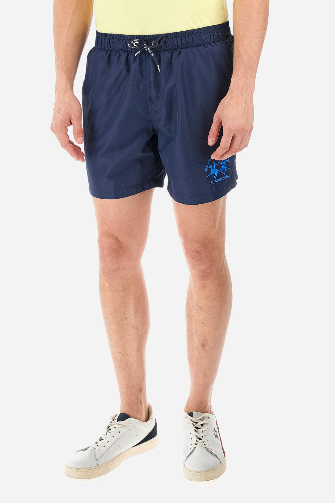 La Martina Regular Fit Shorts in Polyester -  YMM001-PA023- Concorde Fashion#color_navy-07017