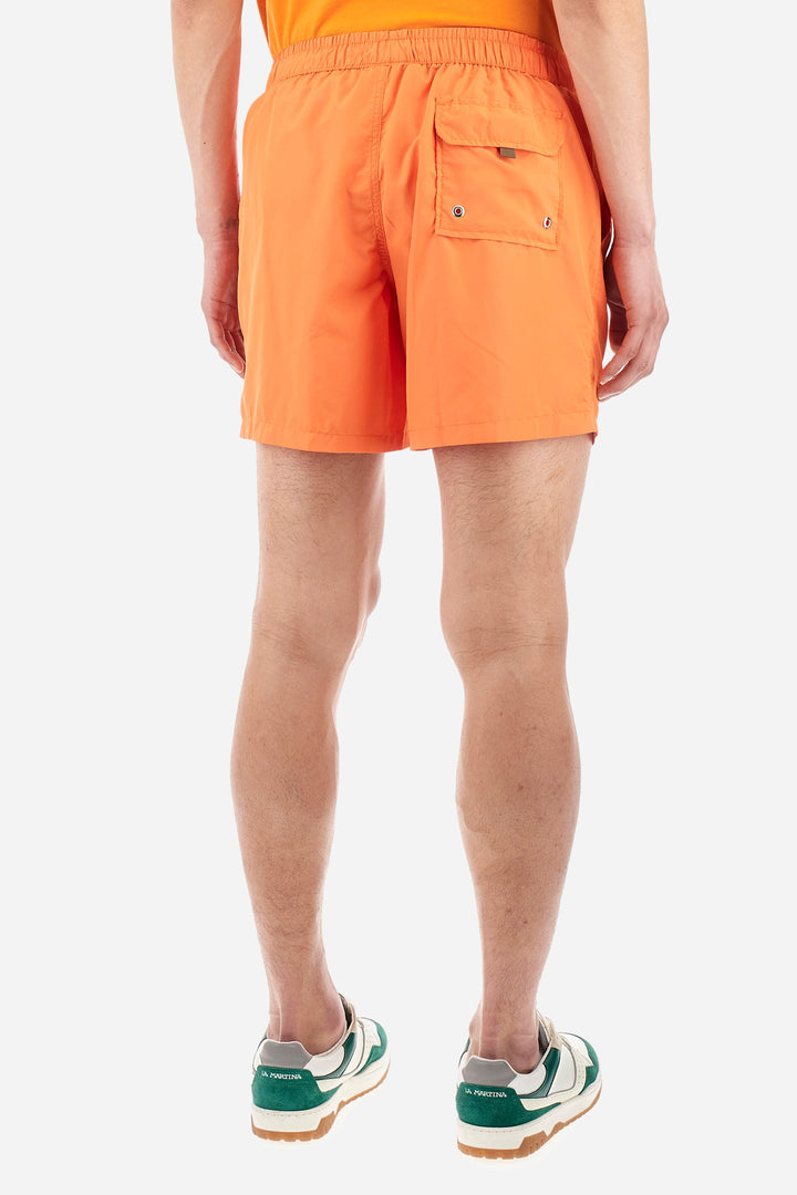La Martina Regular Fit Shorts in Polyester -  YMM001-PA023- Concorde Fashion#color_orange-02163
