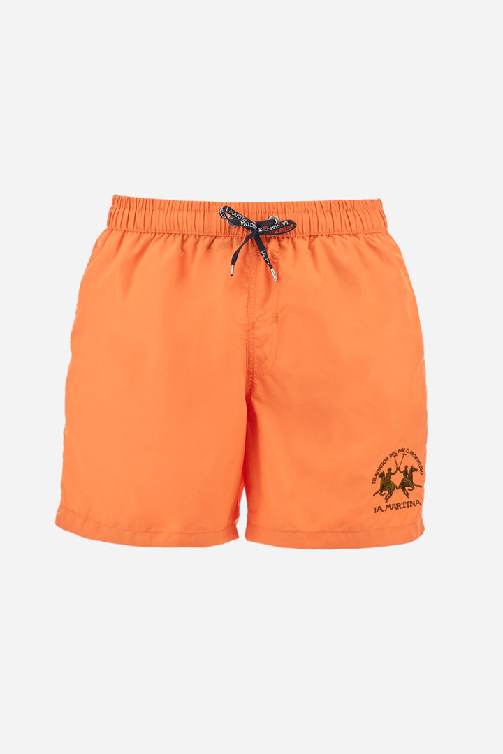 La Martina Regular Fit Shorts in Polyester -  YMM001-PA023- Concorde Fashion#color_orange-02163