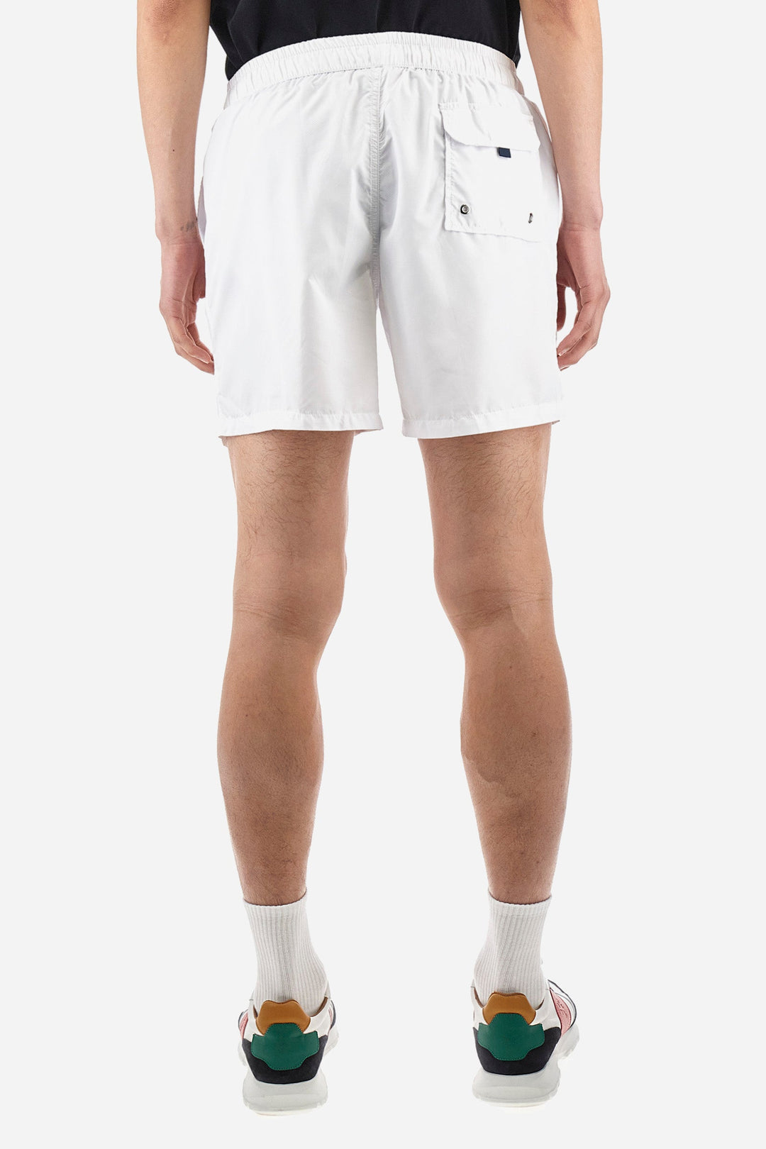 La Martina Regular Fit Shorts in Polyester -  YMM001-PA023- Concorde Fashion#color_white-00001