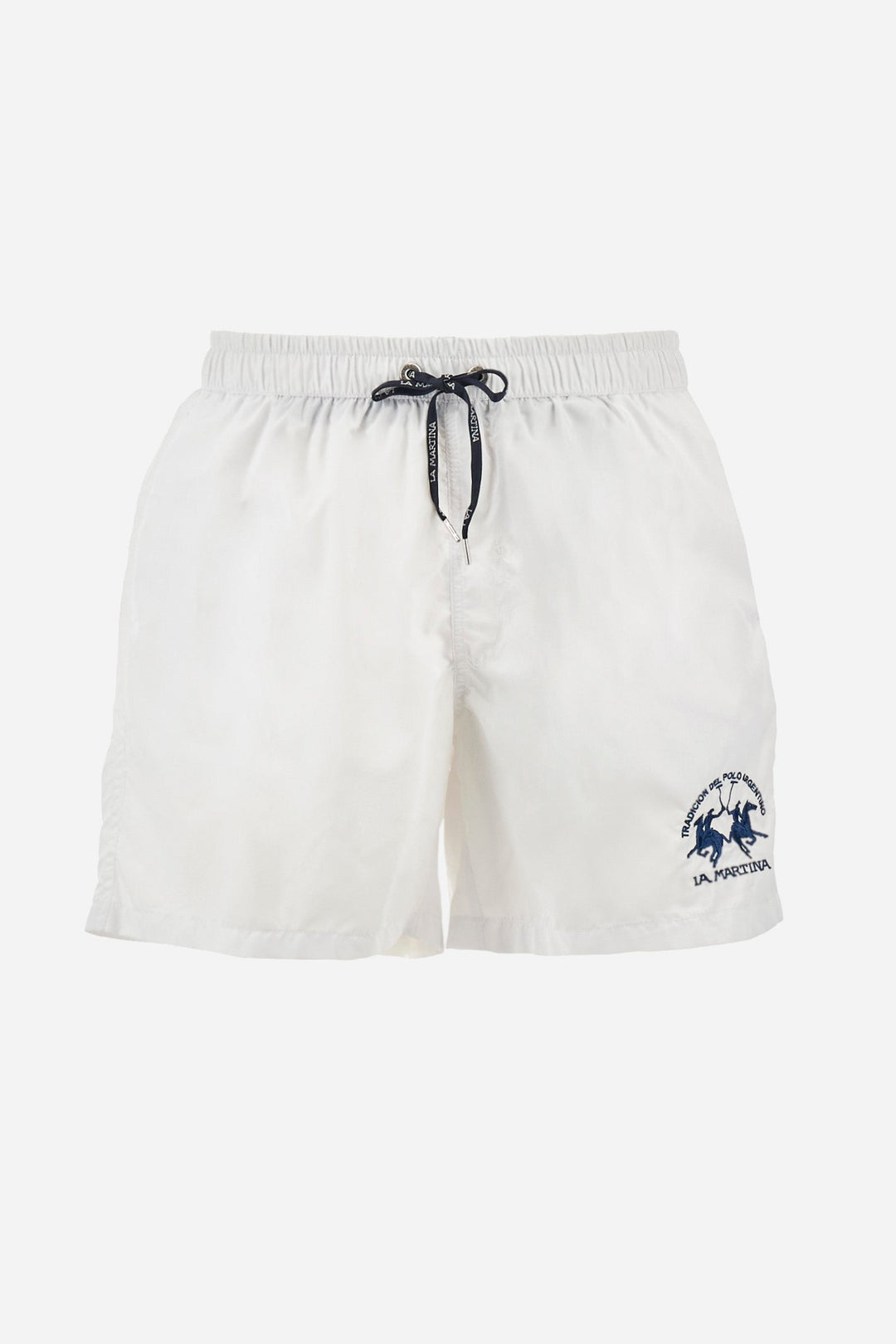 La Martina Regular Fit Shorts in Polyester -  YMM001-PA023- Concorde Fashion#color_white-00001