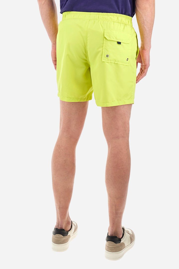 La Martina Regular Fit Shorts in Polyester -  YMM001-PA023- Concorde Fashion#color_yellow-02050