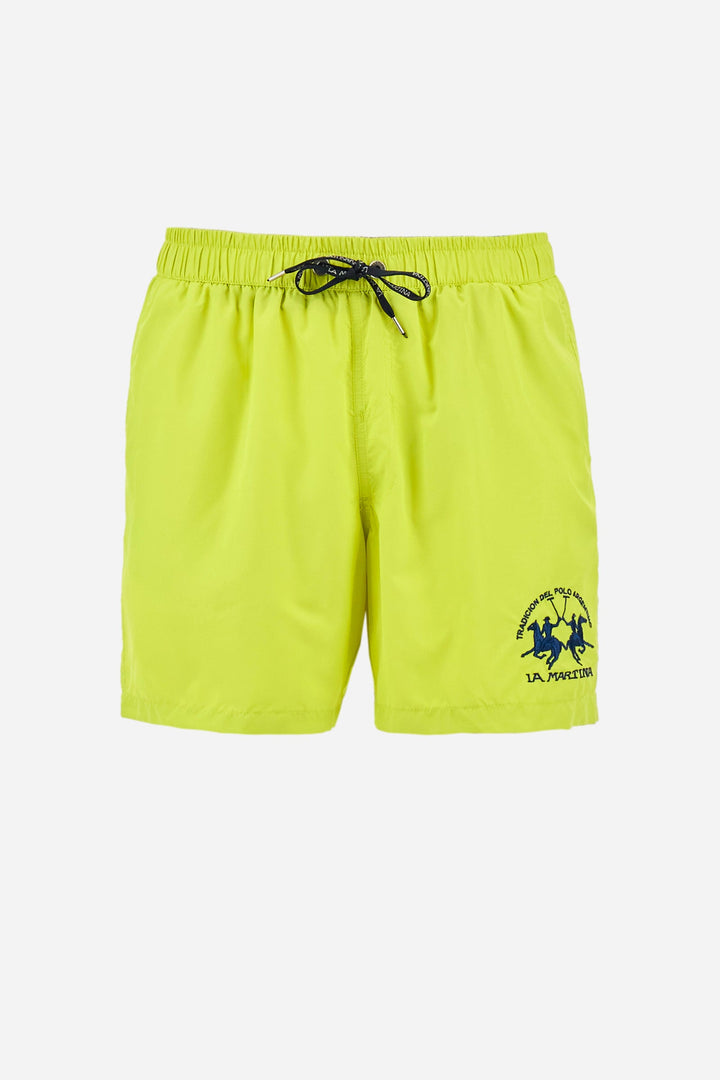 La Martina Regular Fit Shorts in Polyester -  YMM001-PA023- Concorde Fashion#color_yellow-02050