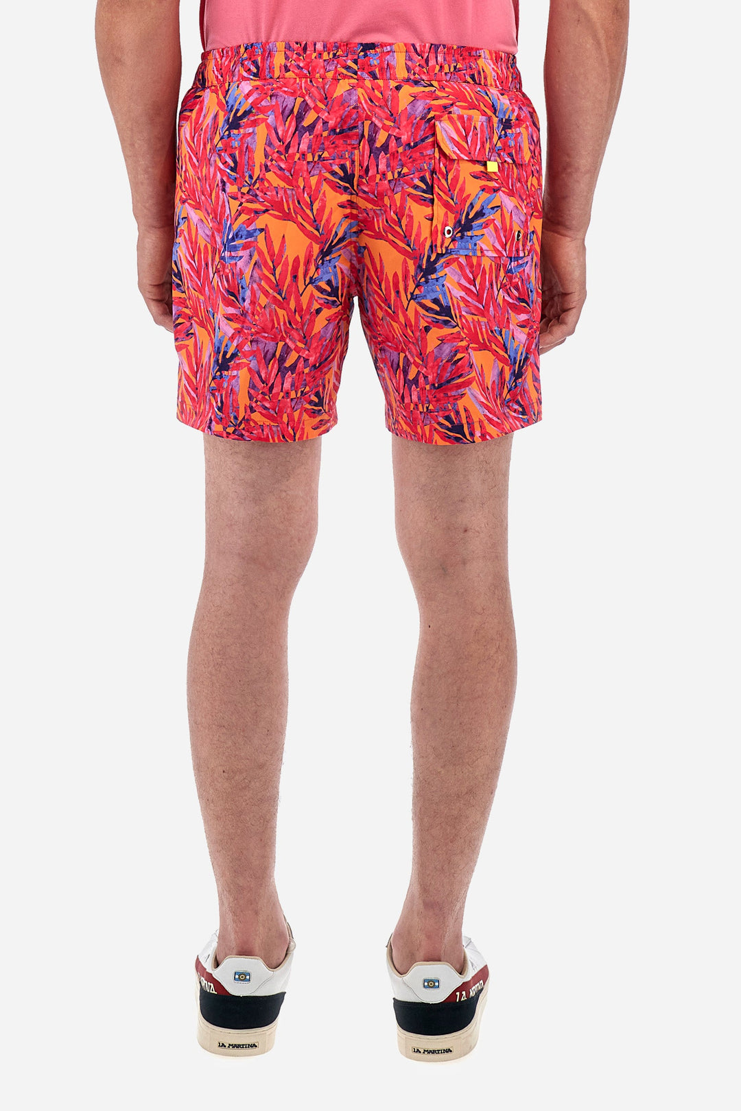La Martina Regular Fit Shorts in Polyester -  YMM004-PL035- Concorde Fashion#color_pink-f5242