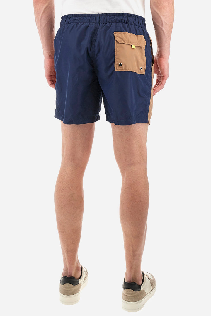 La Martina Regular Fit Shorts in Polyester -  YMM300-PA023- Concorde Fashion#color_brown-b4212