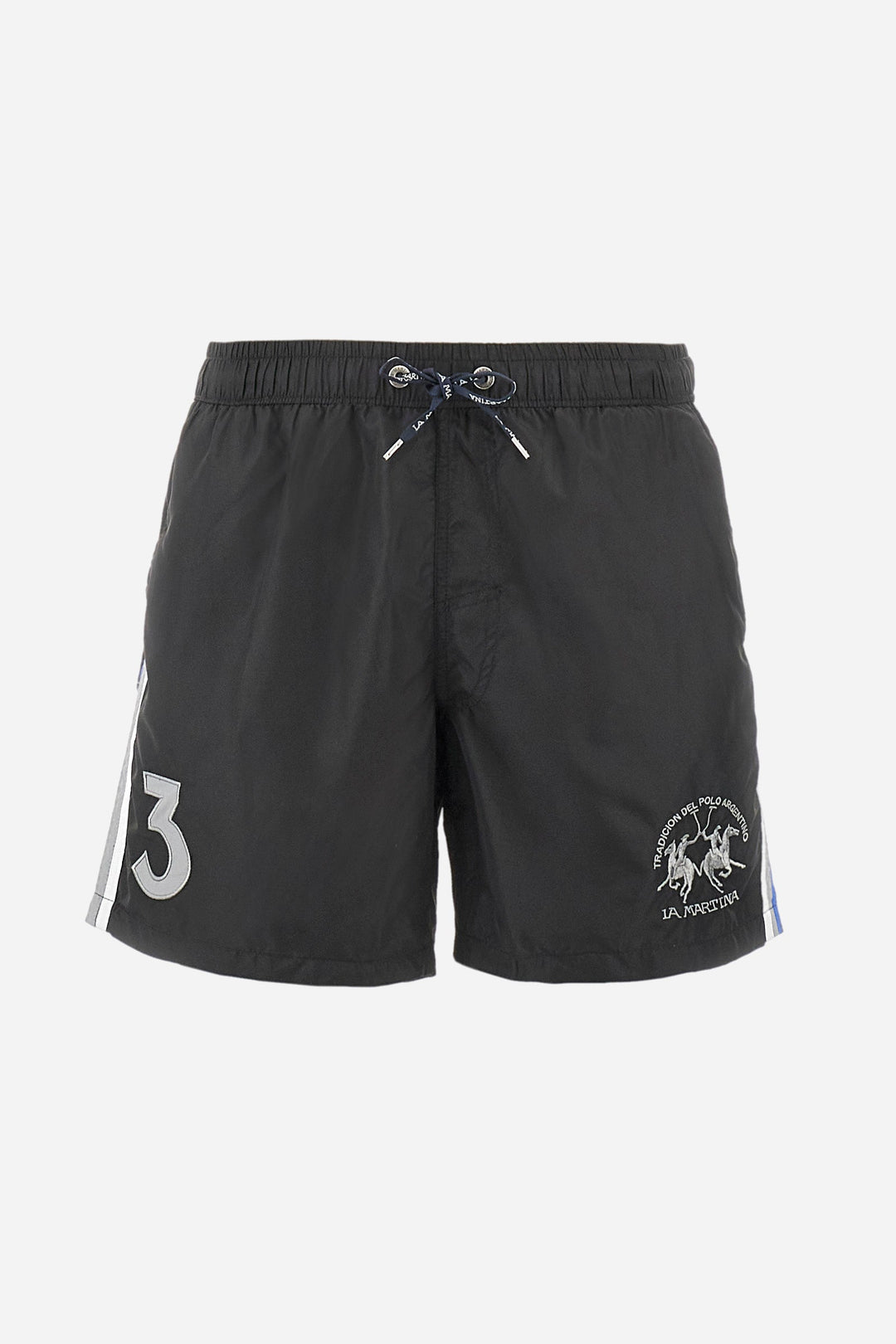 La Martina Regular Fit Shorts in Polyester -  YMM301-PA023- Concorde Fashion#color_black-09999