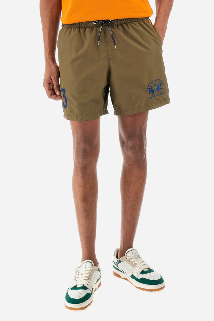 La Martina Regular Fit Shorts in Polyester -  YMM301-PA023- Concorde Fashion#color_green-03197