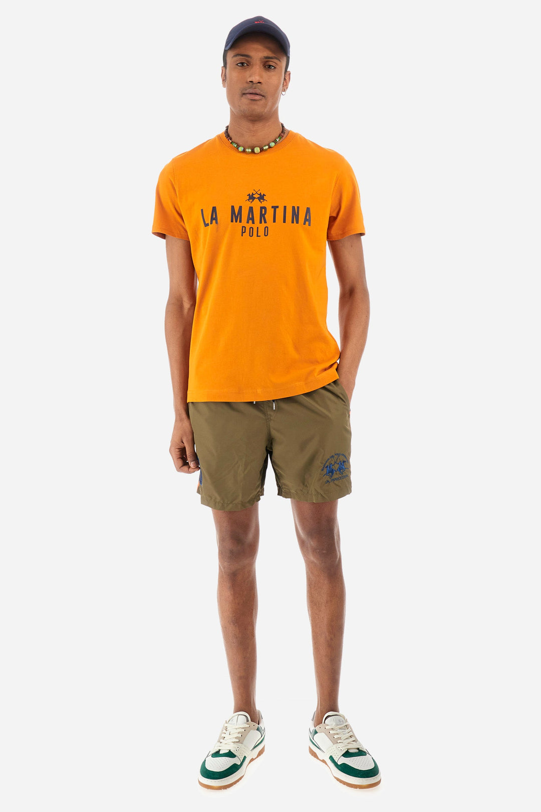 La Martina Regular Fit Shorts in Polyester -  YMM301-PA023- Concorde Fashion#color_green-03197