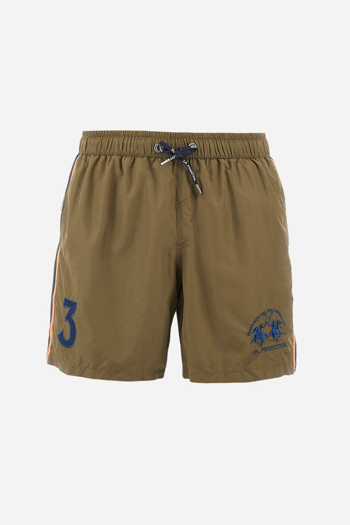 La Martina Regular Fit Shorts in Polyester -  YMM301-PA023- Concorde Fashion#color_green-03197